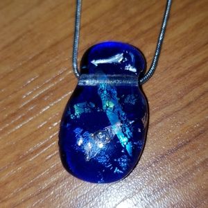 Italian Glass Pendant Necklace